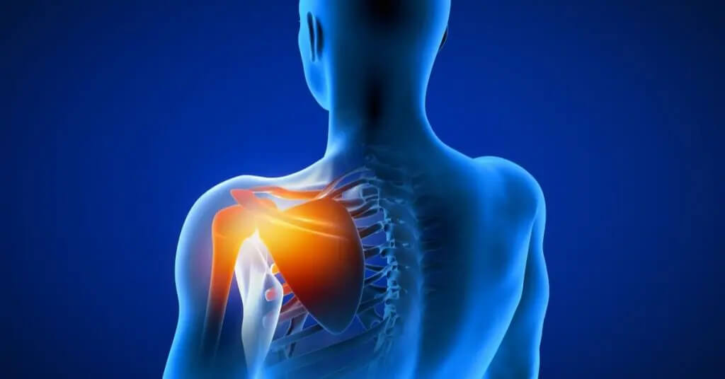 Animated image showing human shoulder