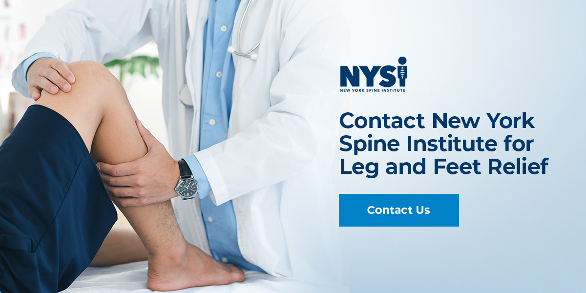 Contact New York Spine Institute for Leg and Feet Relief