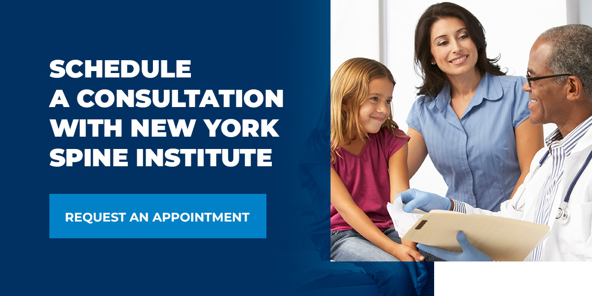 Agende uma consulta com o New York Spine Institute