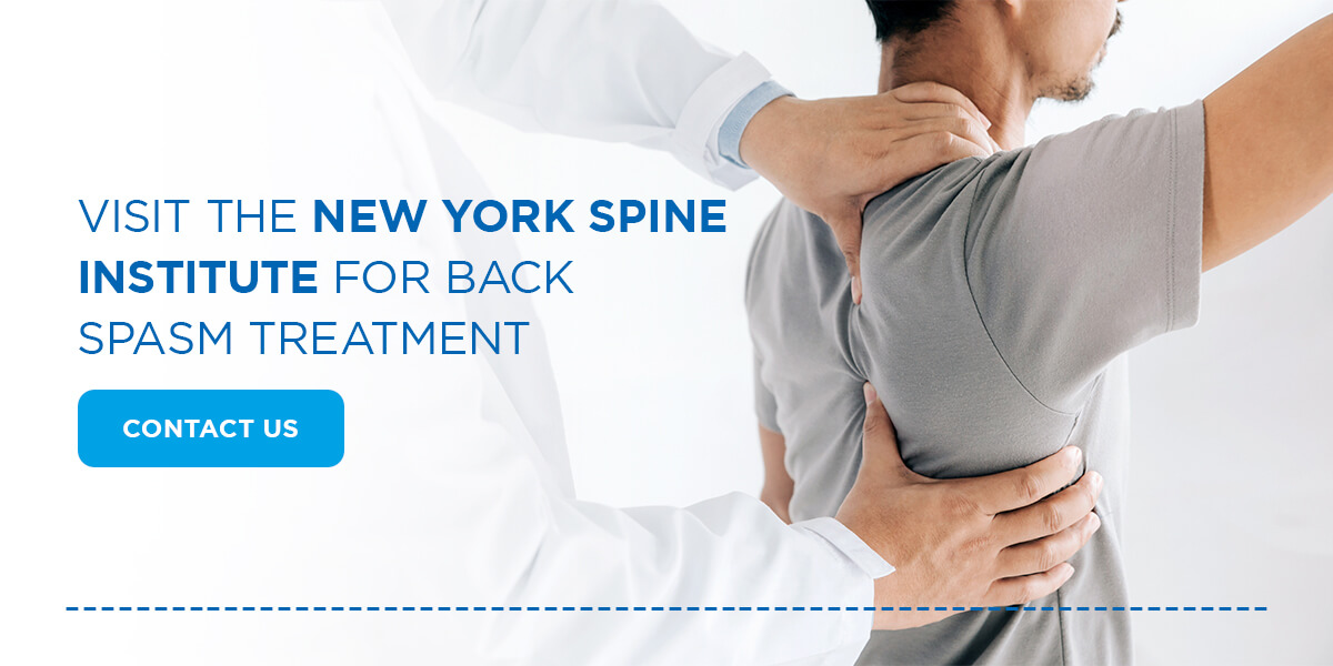 Visite el New York Spine Institute para el tratamiento de los espasmos de la espalda